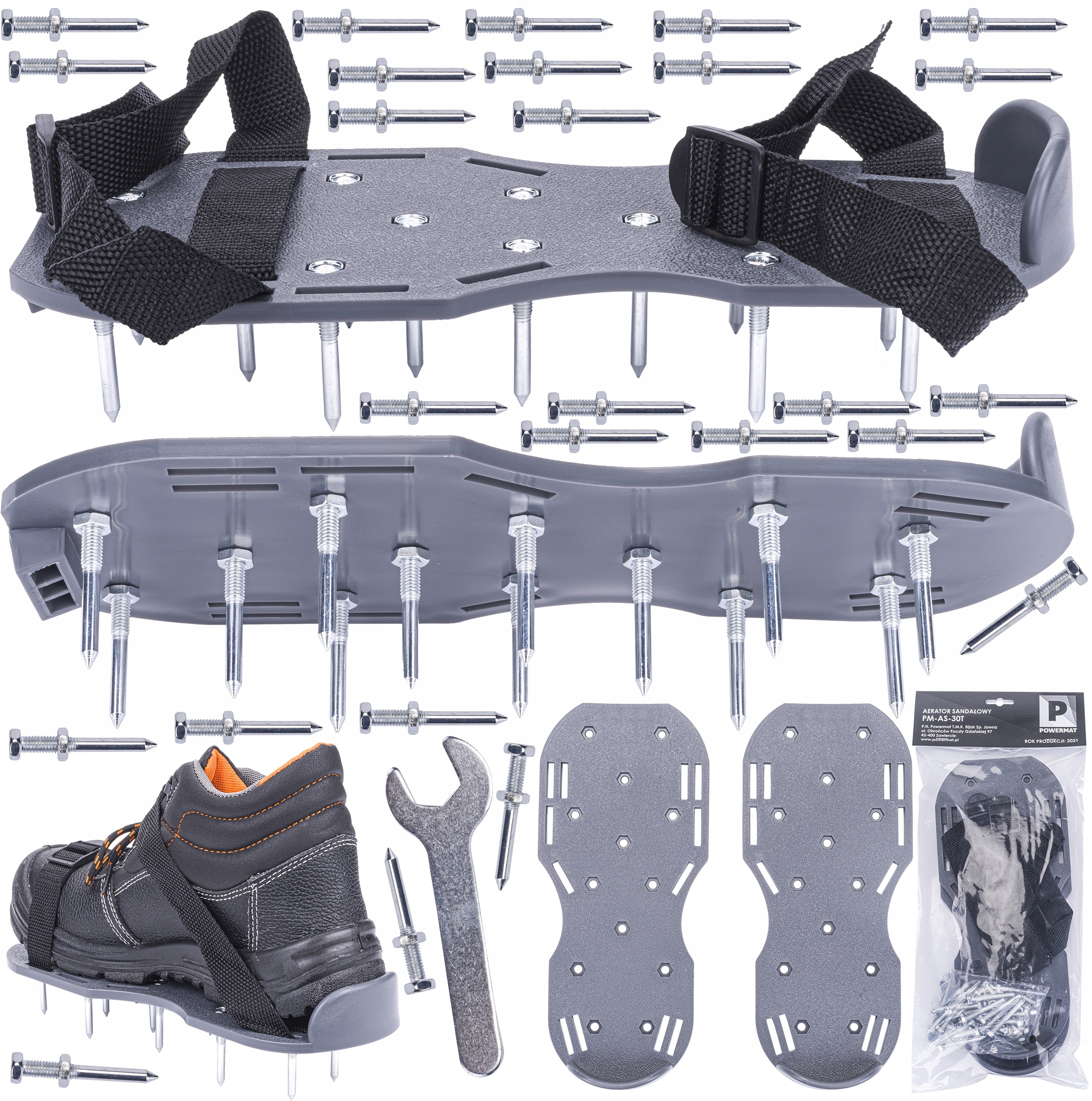 Aerator Sandałowy z 26 Kolcami – Idealne Buty do Aeracji Ogrodu