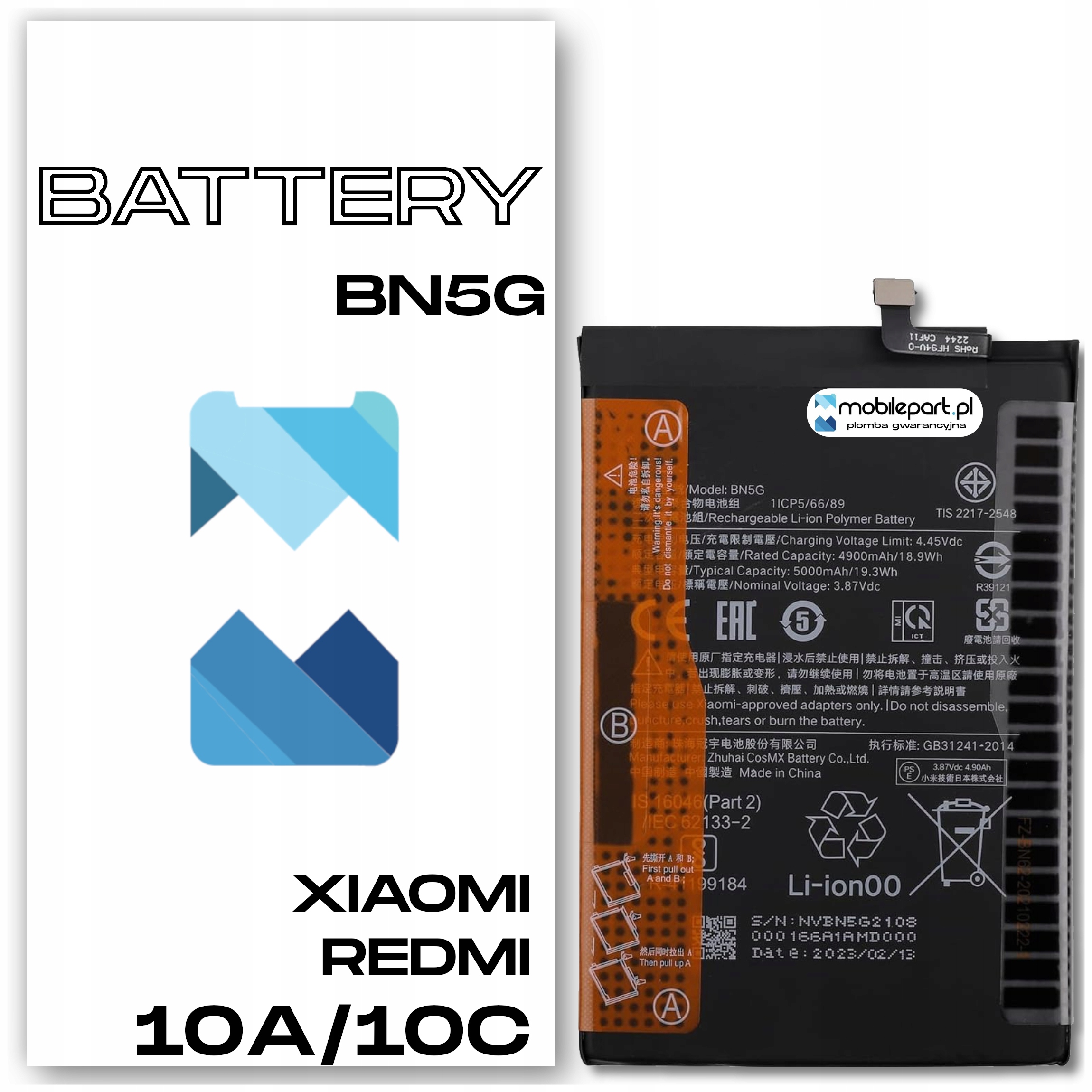 Bateria do Xiaomi Redmi 10A / 10C – Nowy Akumulator BN5G