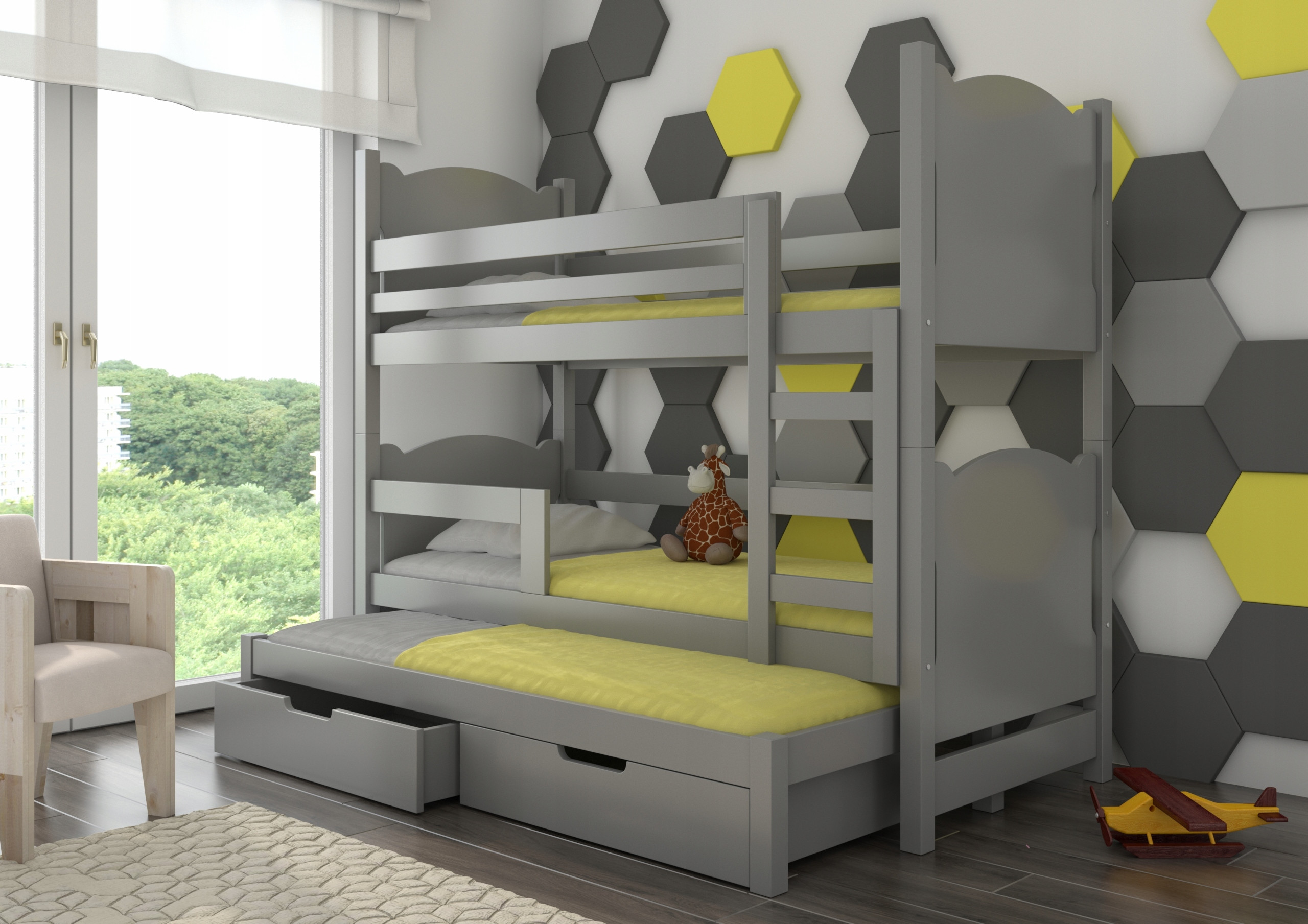 Dviaukštė lova Adrk Furniture Leticia – Idealne rozwiązanie do pokoju dziecięcego