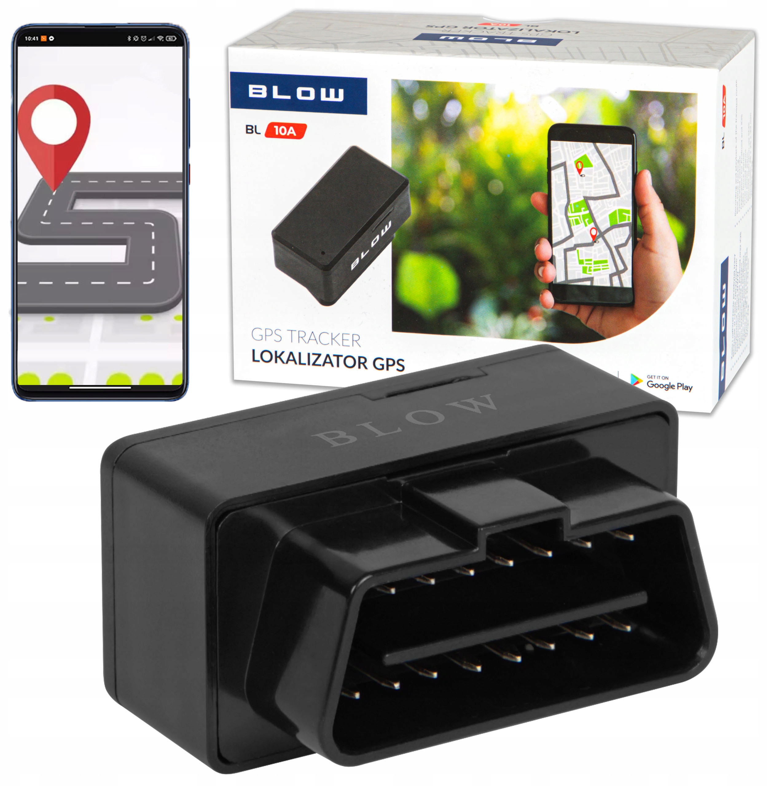 Lokalizator GPS BL10A samochodowy OBD – Precyzyjne śledzenie pojazdu bez abonamentu