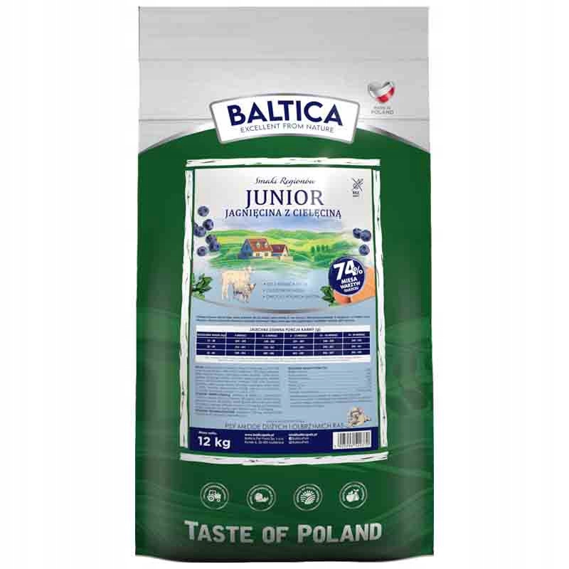 JUNIOR Jagnięcina z cielęciną dla psów dużych ras - Baltica 12 kg – Doskonała karma dla Twojego pupila