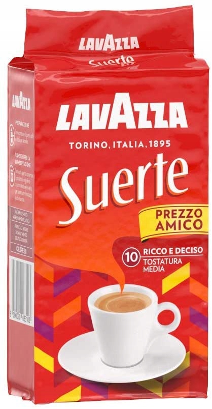 Kawa mielona Lavazza Suerte 2x250g – Doskonały wybór dla miłośników kawy