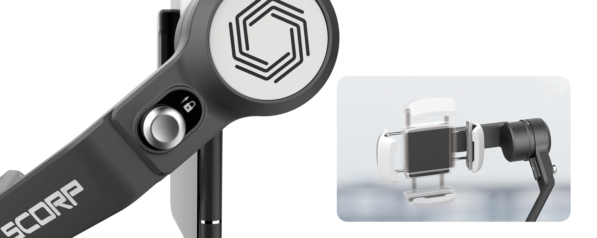 Gimbal ręczny FeiyuTech Scorp mini P do smartfonów - czarny
