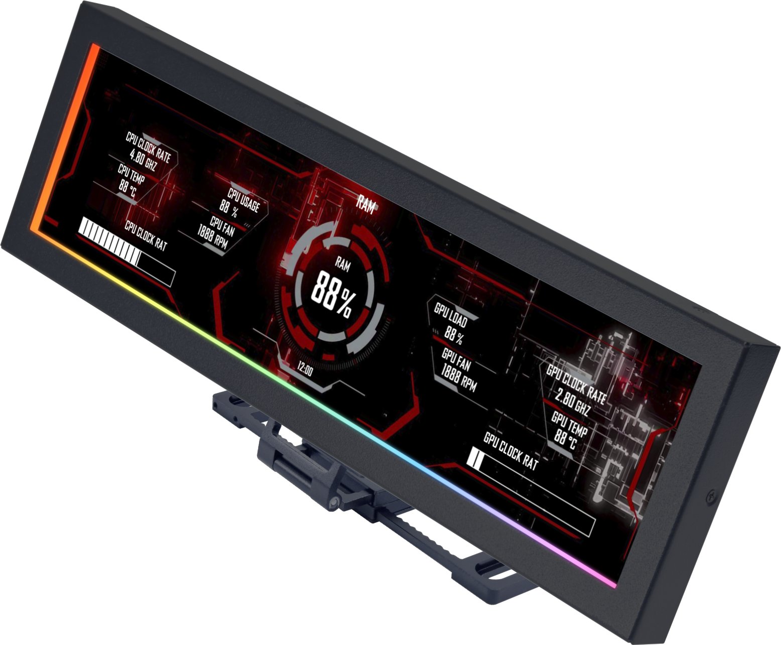 Wyświetlacz Lian Li 8.8 cala Universal Screen czarny