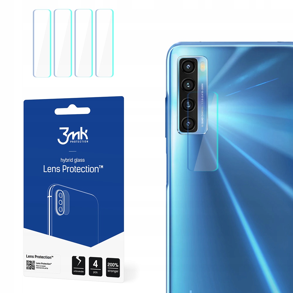 Zestaw zawiera 4 sztuki szkła ochronnego