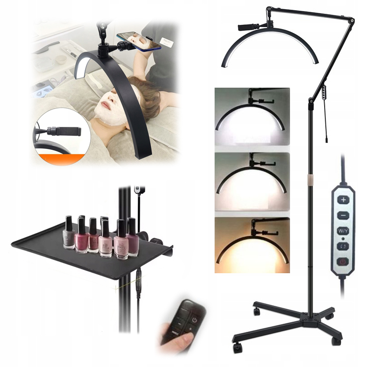 Wysoki Statyw Jezdny z Regulacją Wysokości – Komfort i Mobilność w Pracy