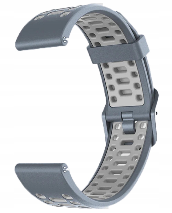 Pasek silikonowy PACE 2 (20mm) - Niebieski stalowy styl