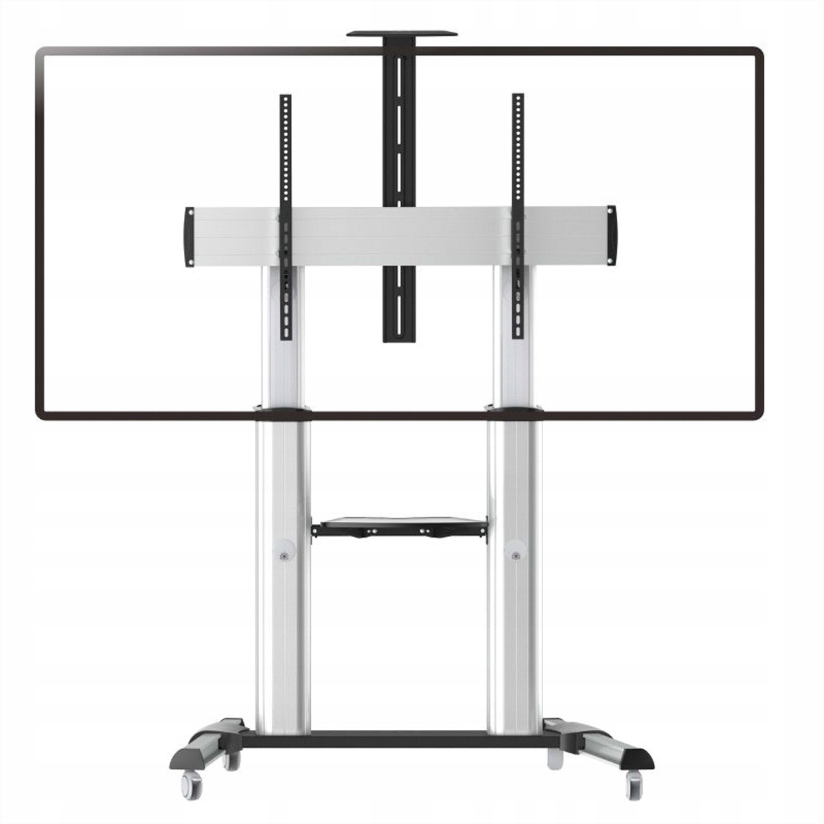 Stojak na rolce LCD/TV ROLINE, srebrny, do 100 kg – Mobilność i wygoda w jednym