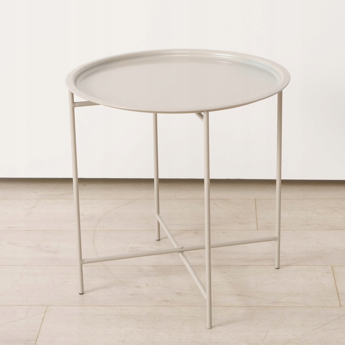 Metalowy stolik pomocniczy ROCKO, Ø 46 cm – Elegancja i funkcjonalność w Twoim wnętrzu