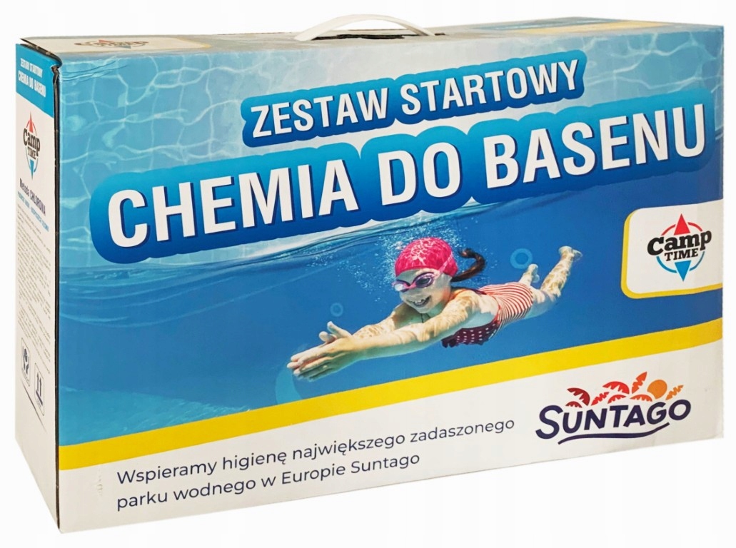 CampTime Zestaw startowy 5 produktów do basenu – Uzdatnianie i dezynfekcja wody