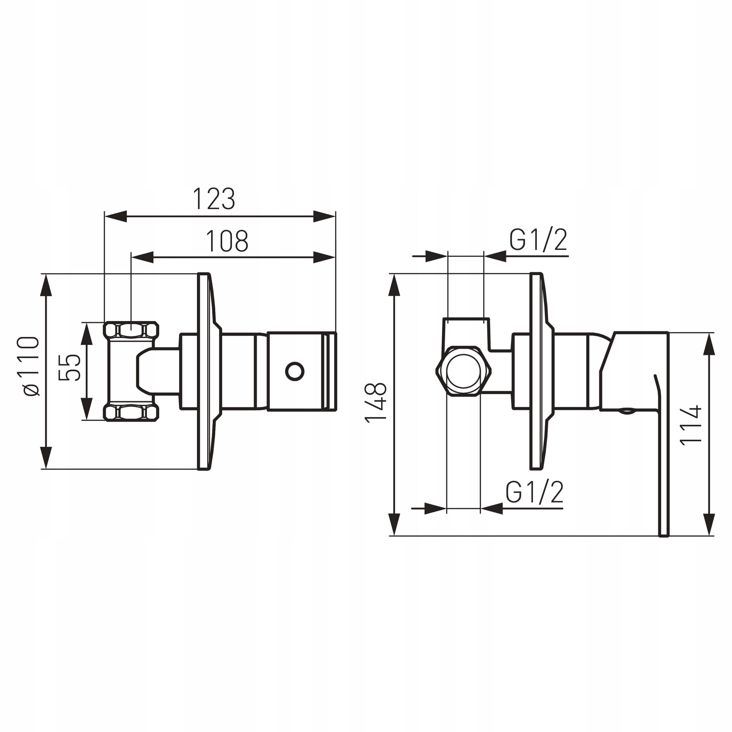 Zestaw elementów wewnętrznych i natynkowych