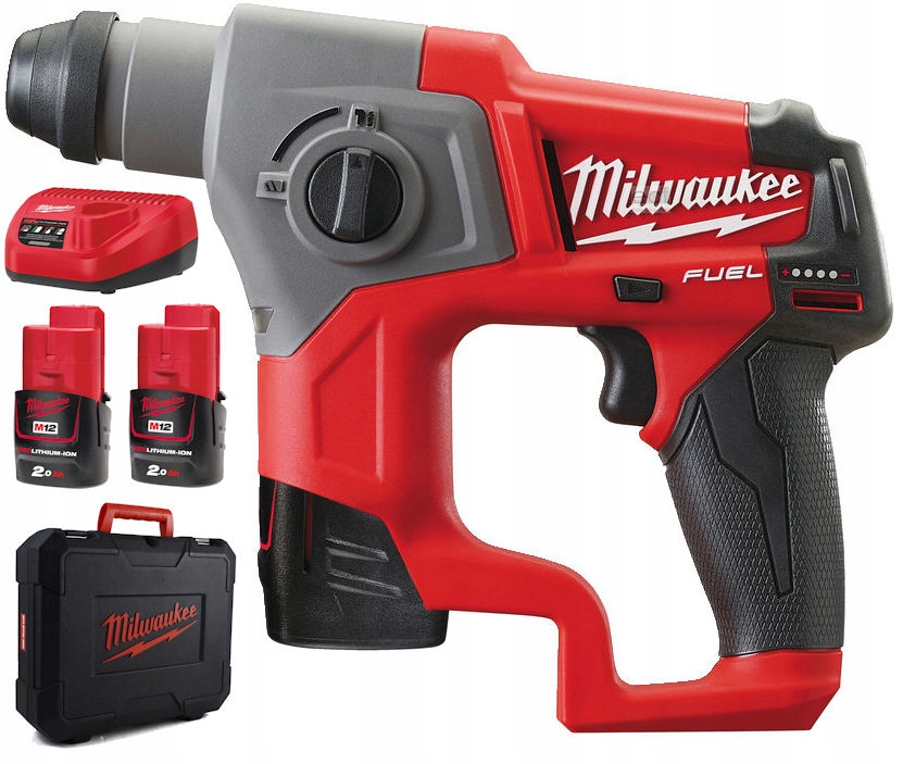 Milwaukee M12CH-202C – Akumulatorowa młotowiertarka 12V z technologią FUEL