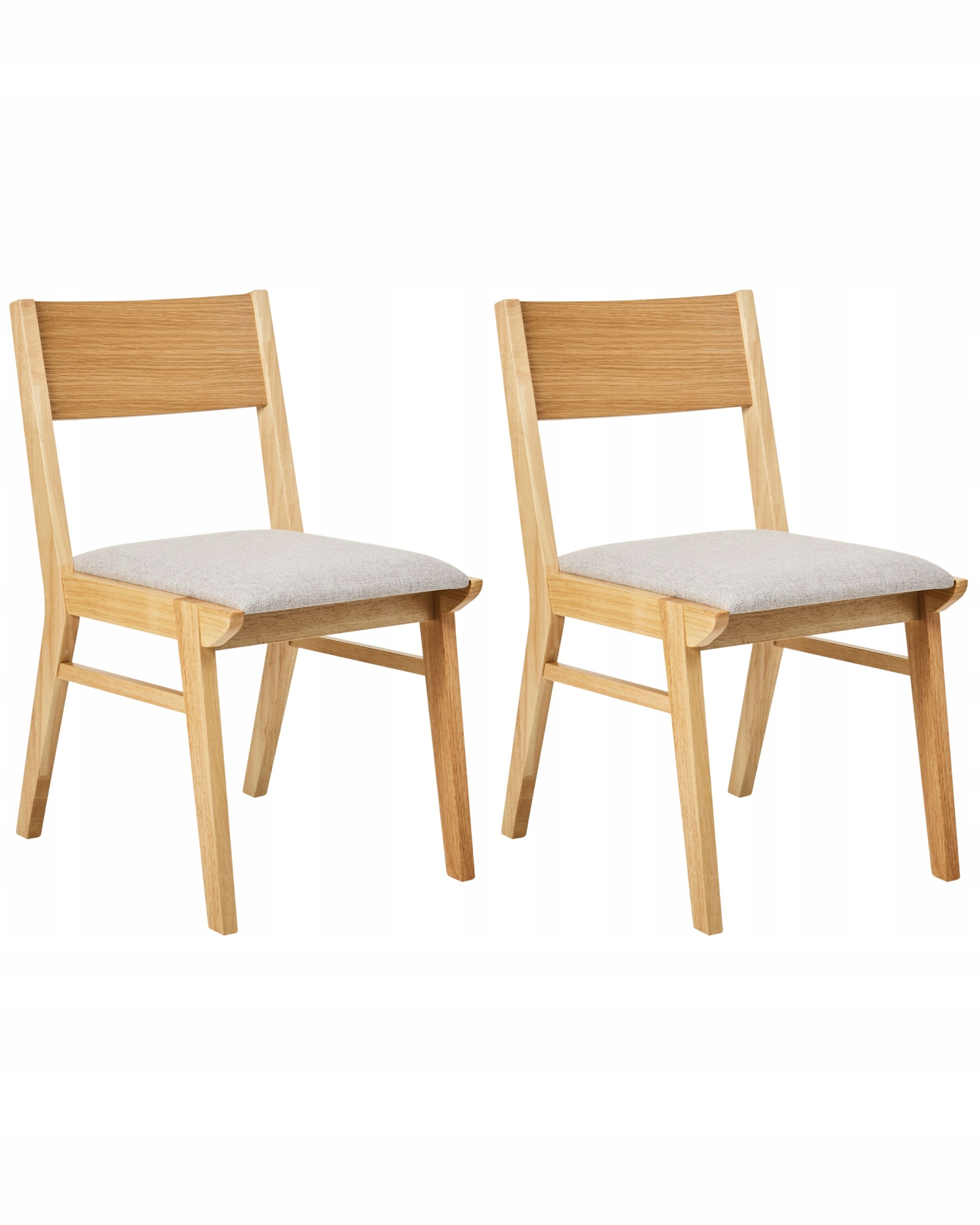 Zestaw 2 krzeseł do jadalni ENOLA Drewno Jasnoszary – Elegancja i funkcjonalność w Twoim wnętrzu
