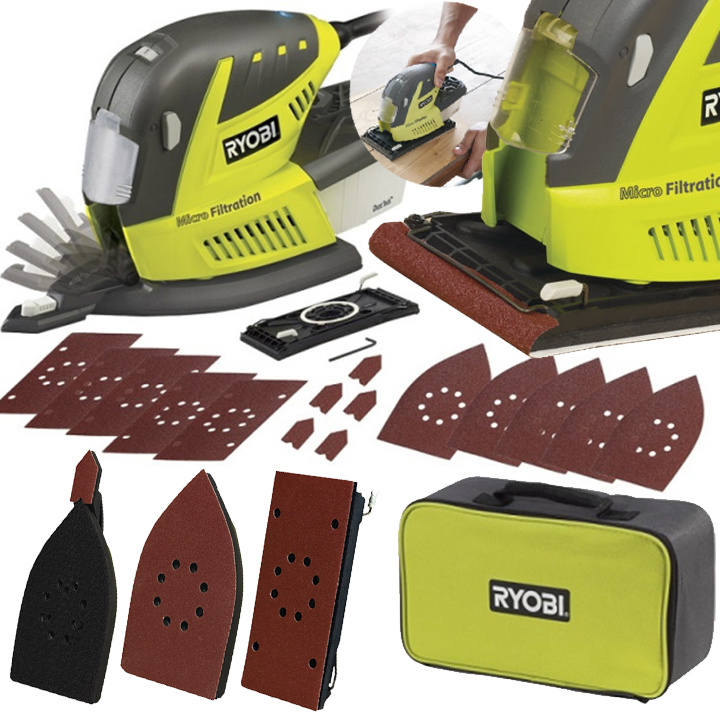 Wielofunkcyjna szlifierka 180 W 3 tryby trójkątna Ryobi RMS180-TA30
