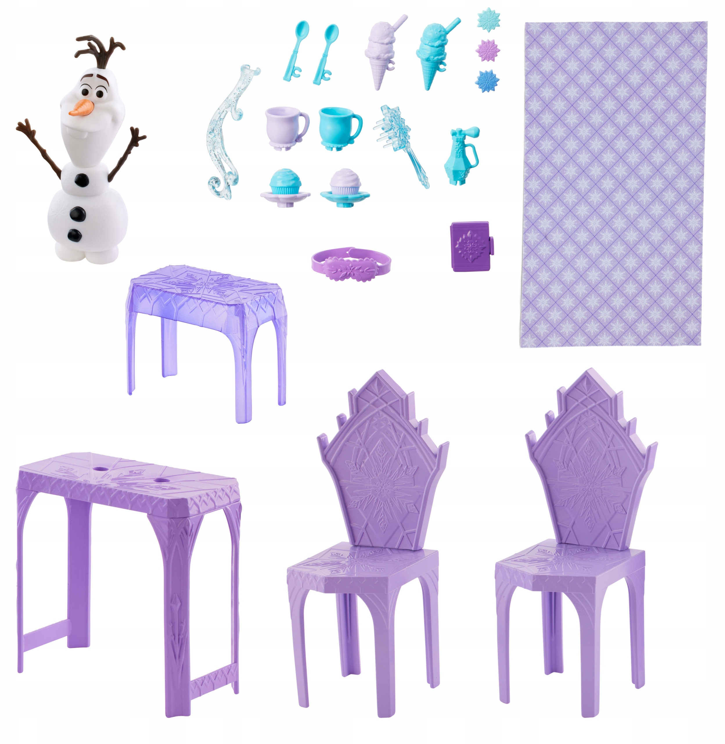 Elementy zestawu – 21 akcesoriów do kreatywnej zabawy