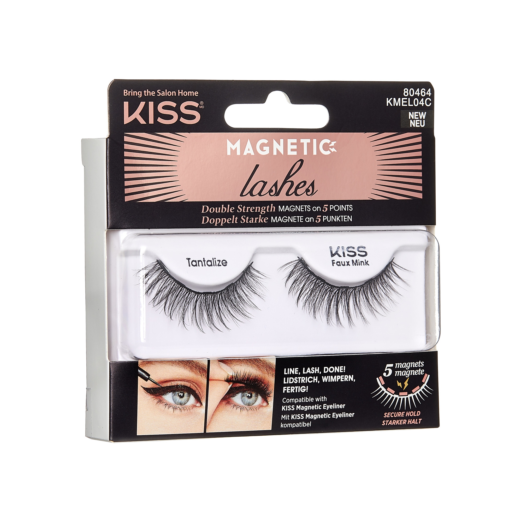 KISS Rzęsy magnetyczne na eyeliner Tantalize – Idealne do perfekcyjnego makijażu