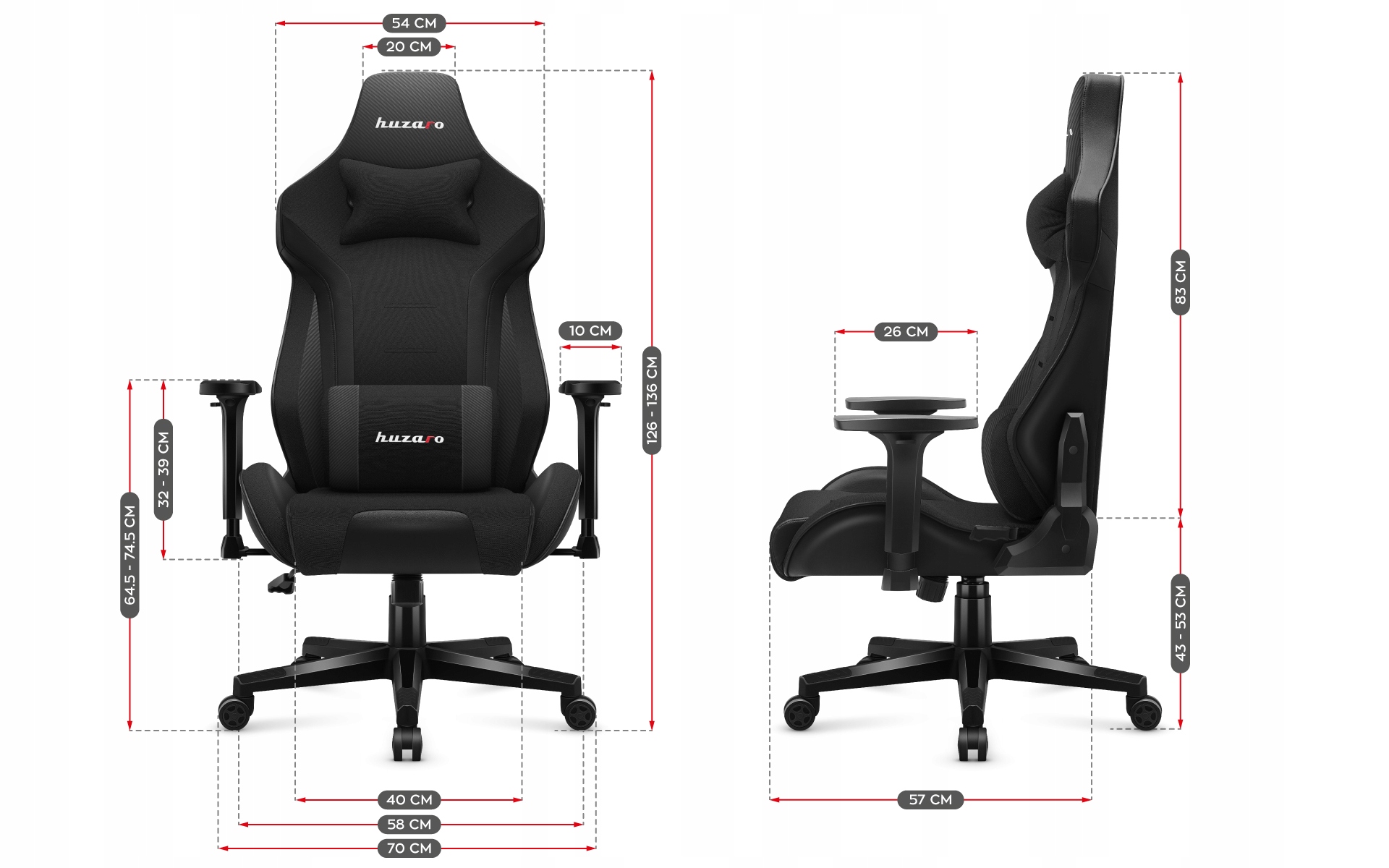 Mechanizm SideRest – odchylane oparcie do 160 stopni