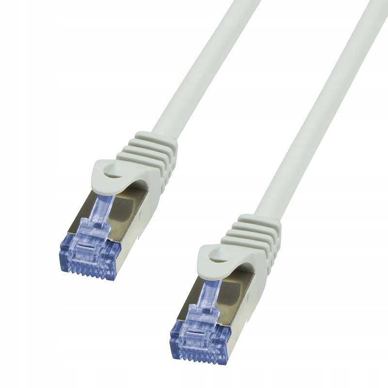Patchcord LogiLink CQ4112S Cat.6A/7 600 MHz S/FTP PIMF 20,0m szary – Wysoka jakość połączeń sieciowych