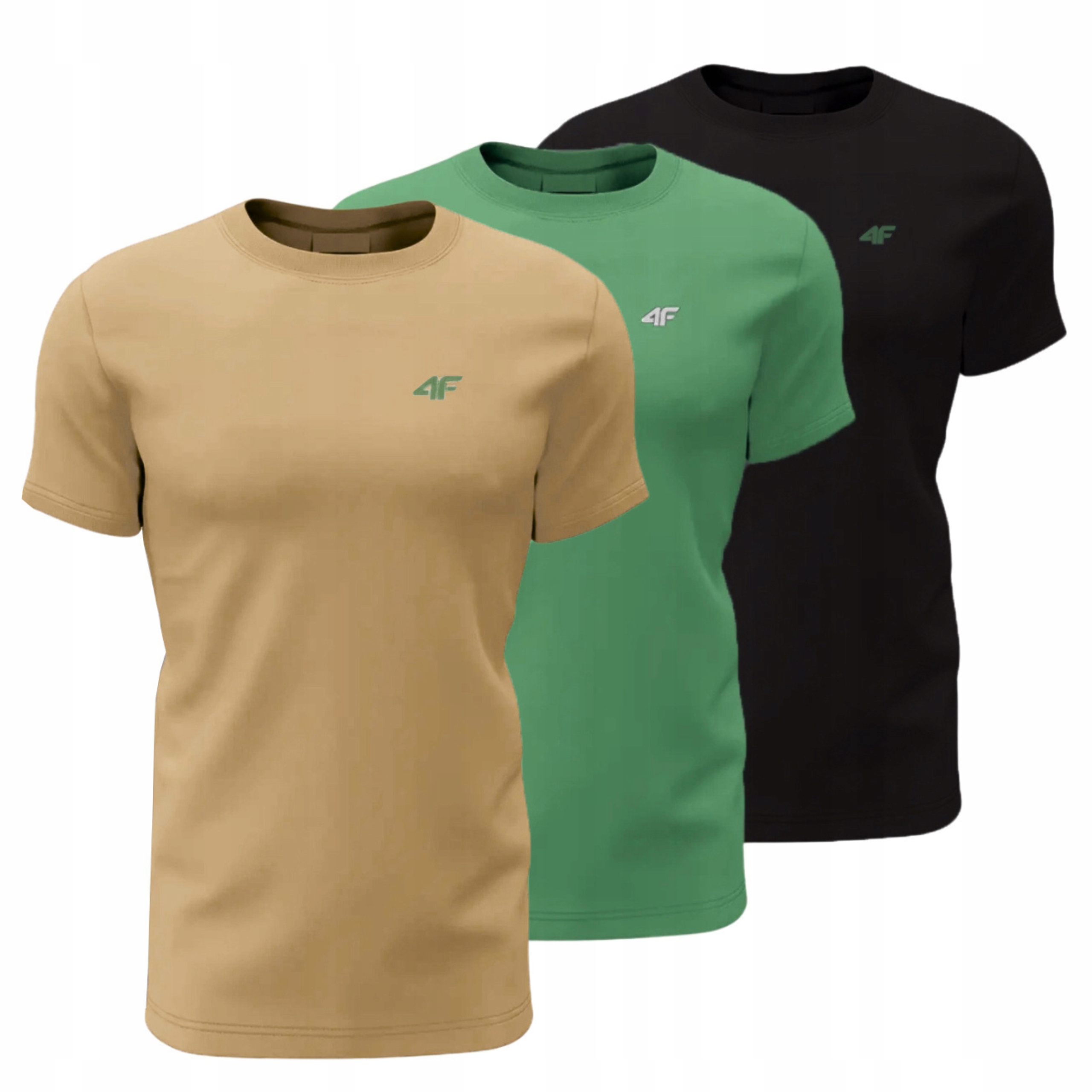 Koszulka męska 4F M4481 – Zestaw 3 T-shirtów w modnych kolorach
