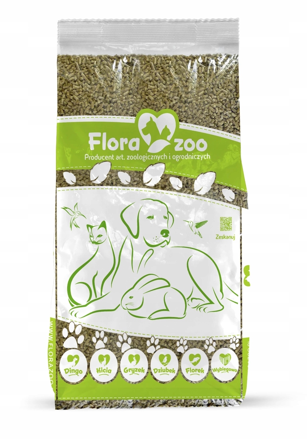 Żwirek dla kota Flora Zoo Podłoże ekologiczne GRYZEK 15KG – Naturalne i bezpieczne dla Twojego pupila