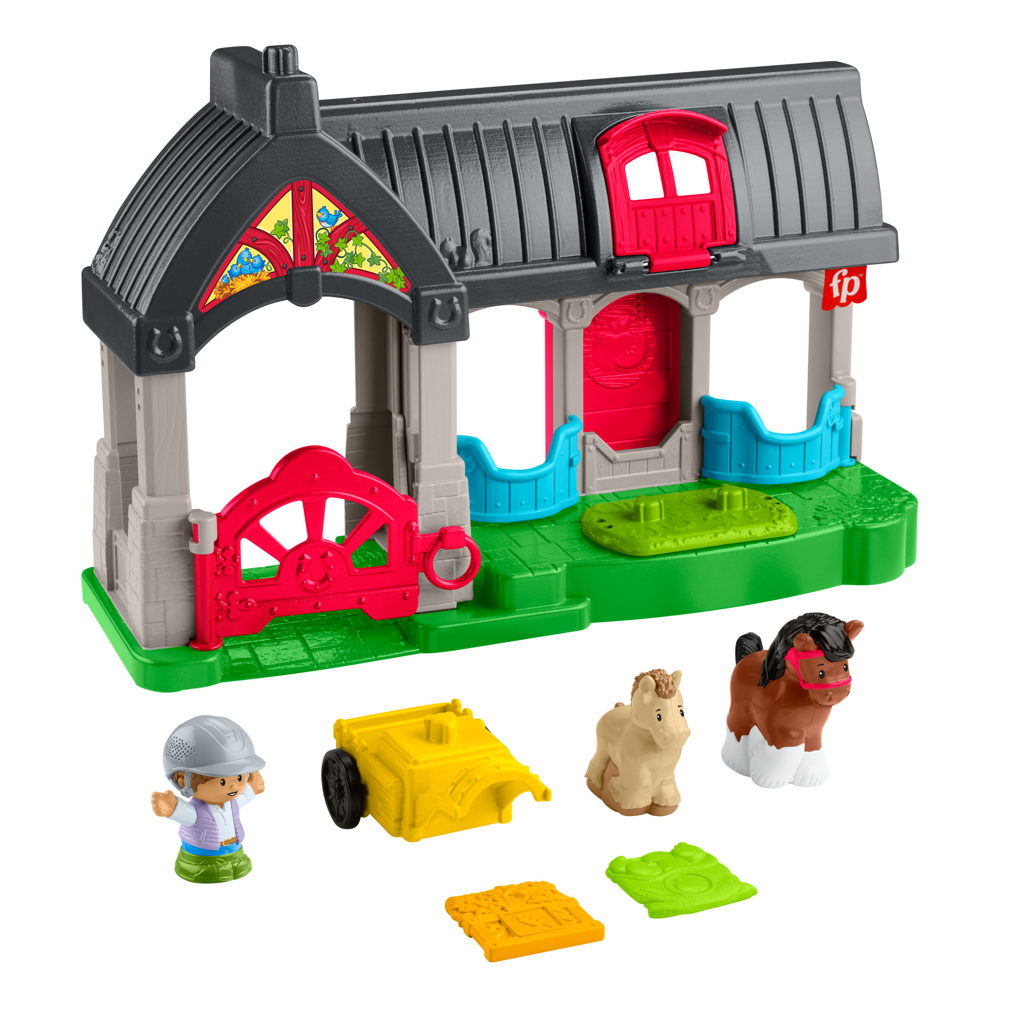 Fisher-Price Little People Stajnia Przyjazne Koniki – Interaktywna zabawa dla najmłodszych