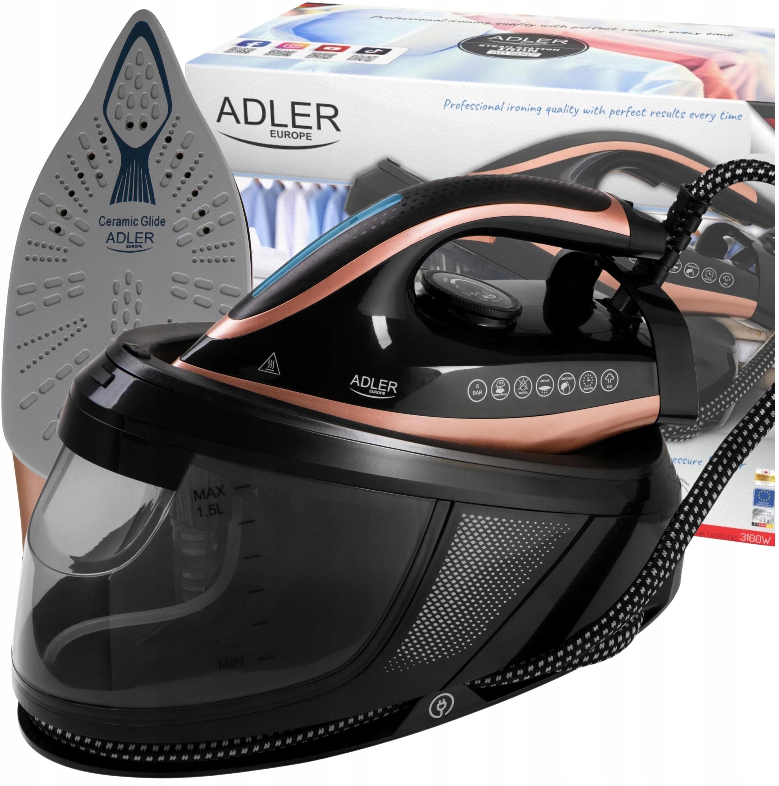 Stacja parowa AD 5047 – Twoje wsparcie w codziennym prasowaniu