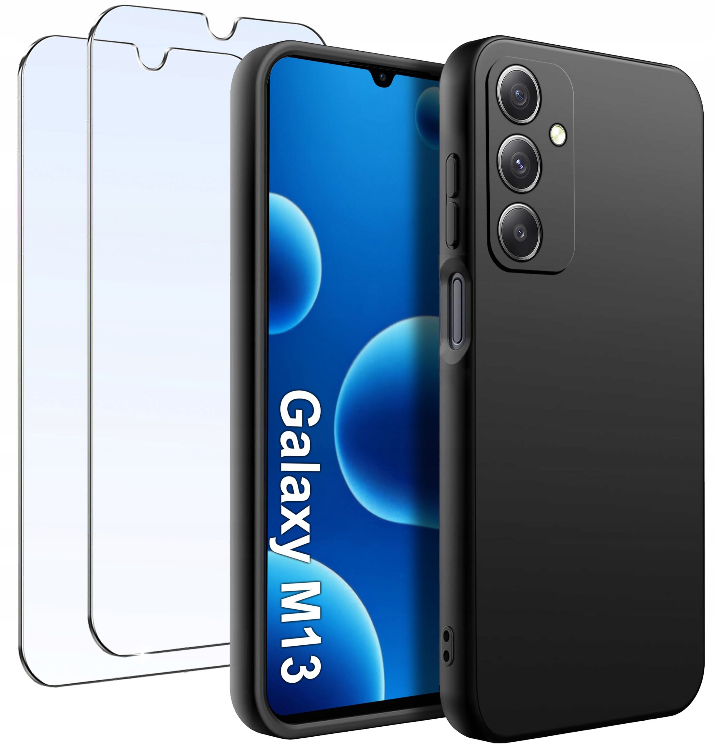 ZESTAW Etui do Samsung M13 Matowe Silikon Slim + 2 SZTUKI SZKŁO – Kompleksowa ochrona dla Twojego smartfona