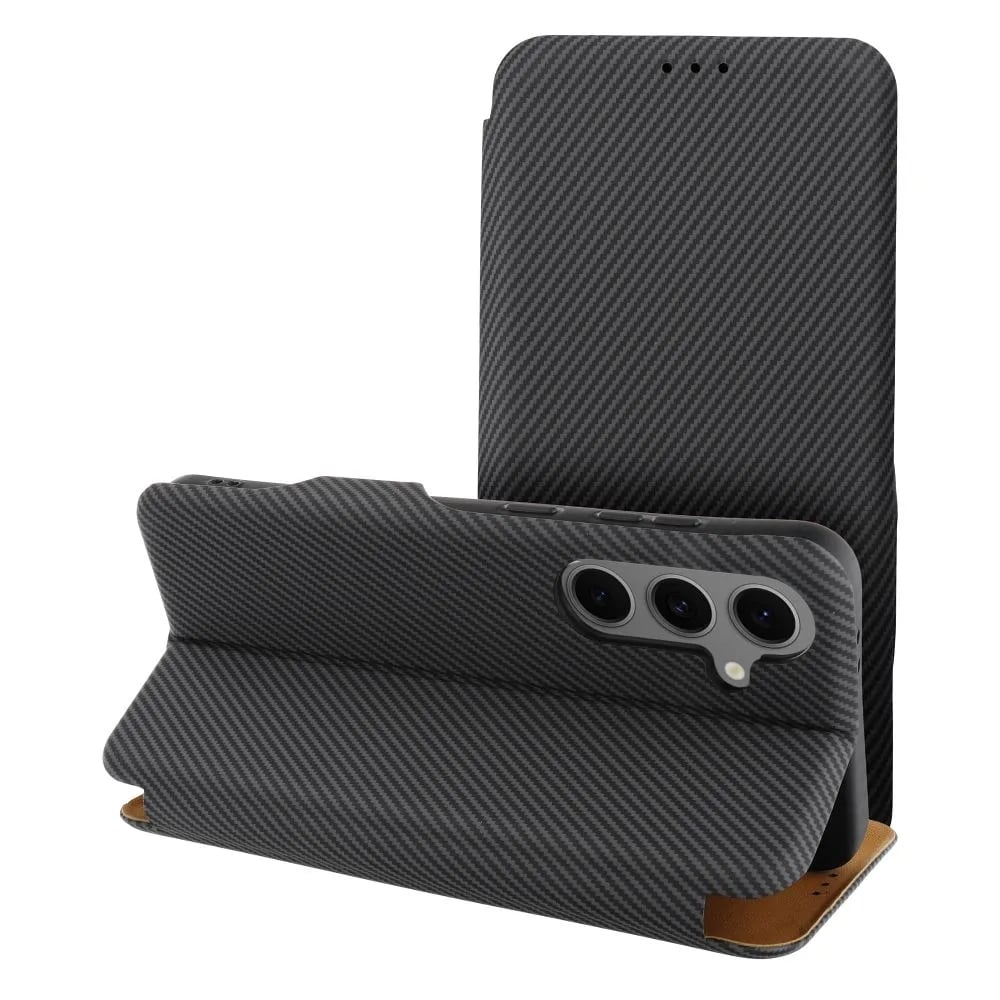 Kabura FOLIO Side Magnet do MOTOROLA G55 szary – Elegancka ochrona dla Twojego telefonu