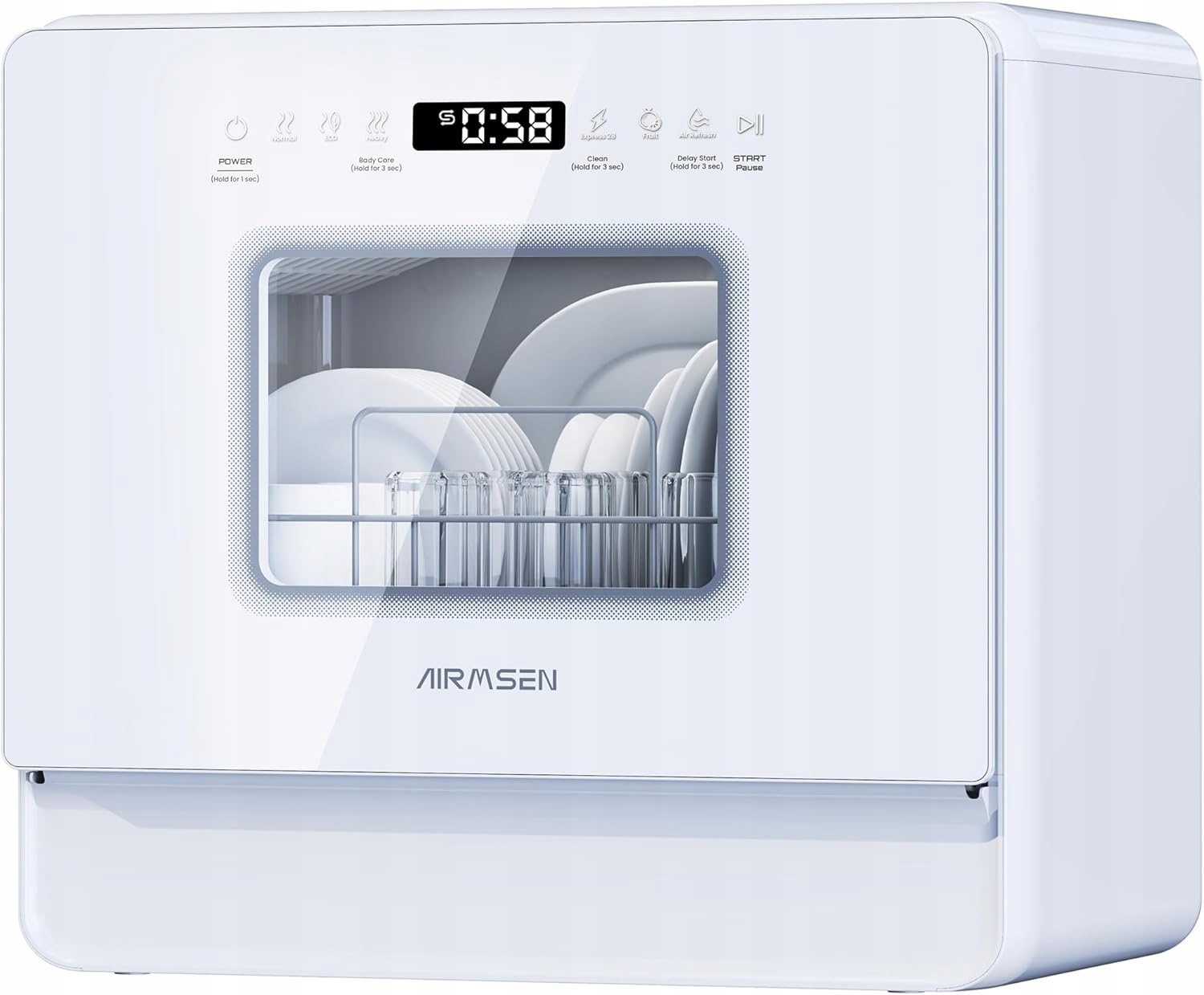 AIRMSEN mini zmywarka do naczyń 5L – Idealne rozwiązanie dla małych kuchni