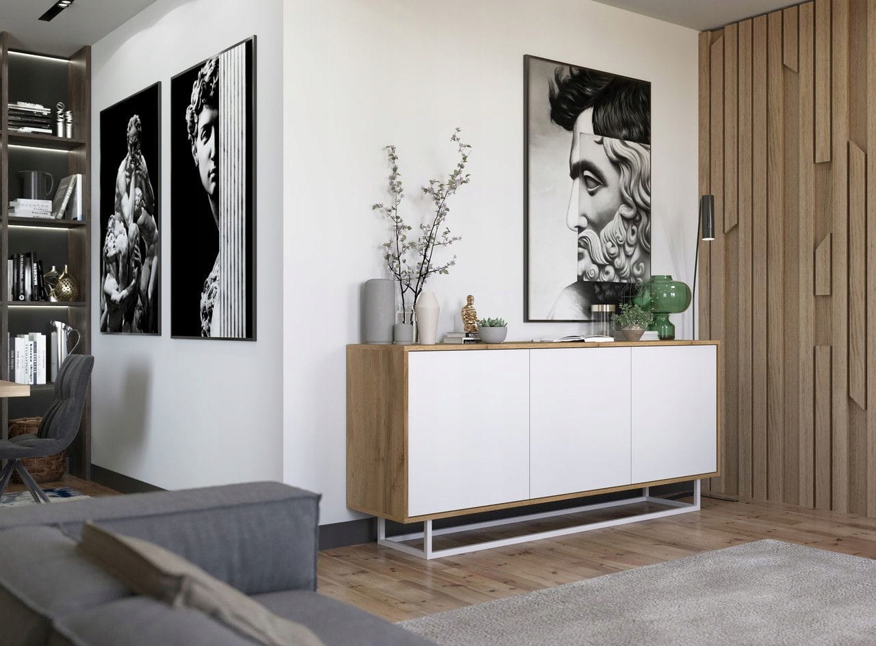 Estetyka i design – Dąb wotan i biel w matowym wykończeniu