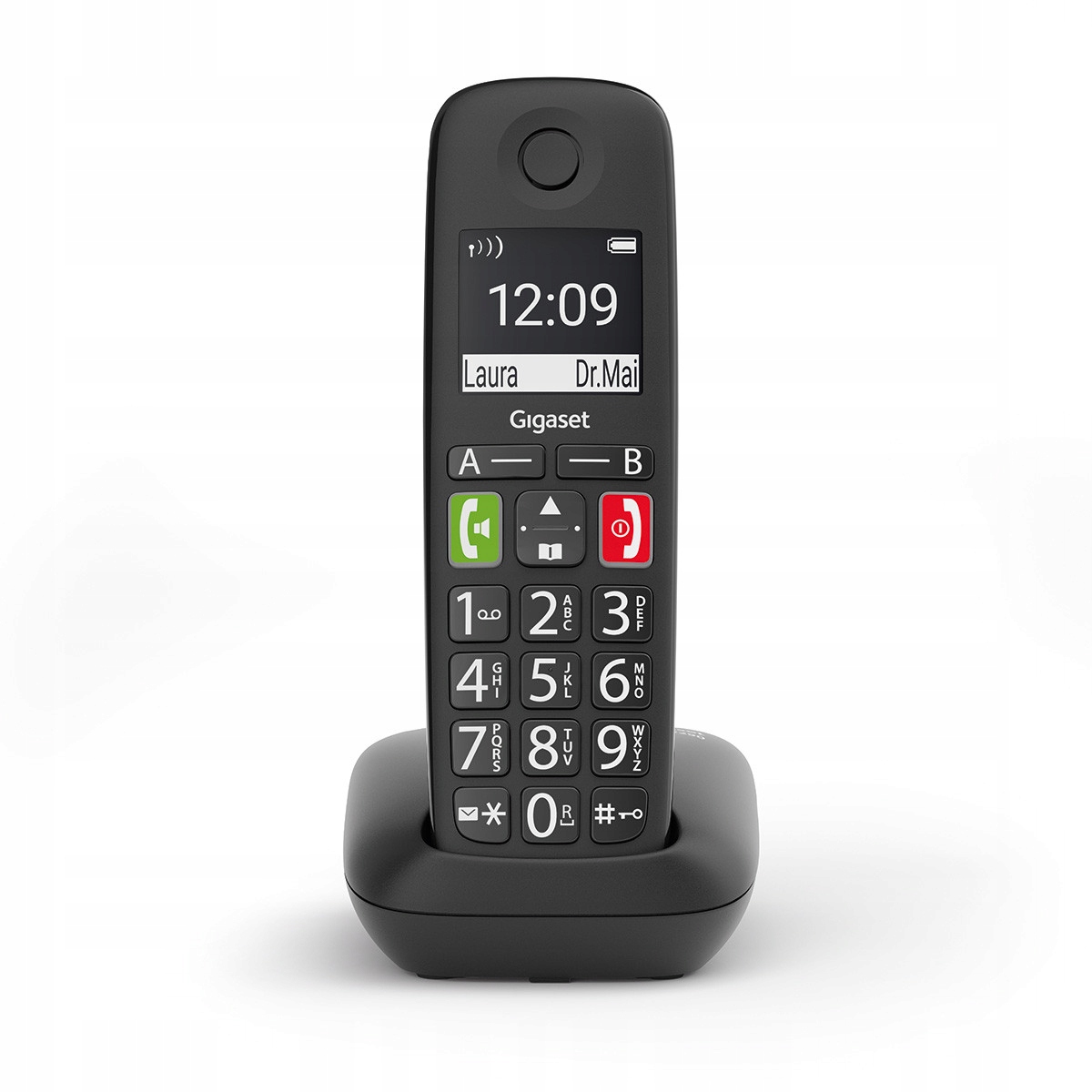 Gigaset E290 Duo black L36852-H2901-B101 – Nowoczesny telefon stacjonarny bezprzewodowy