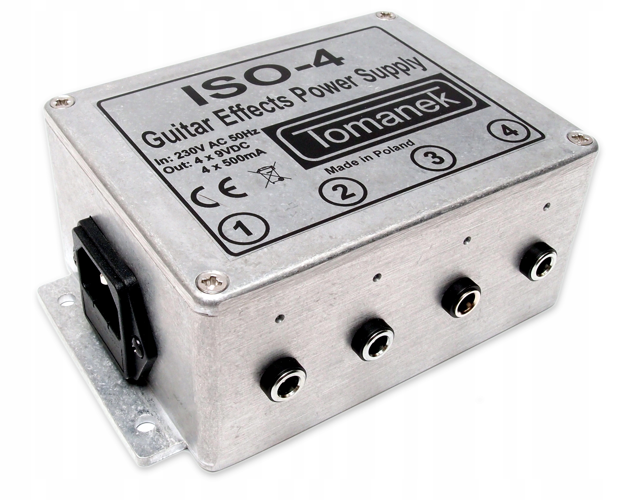 Tomanek ISO-4 – Zasilacz stabilizowany 9V DC dla efektów muzycznych