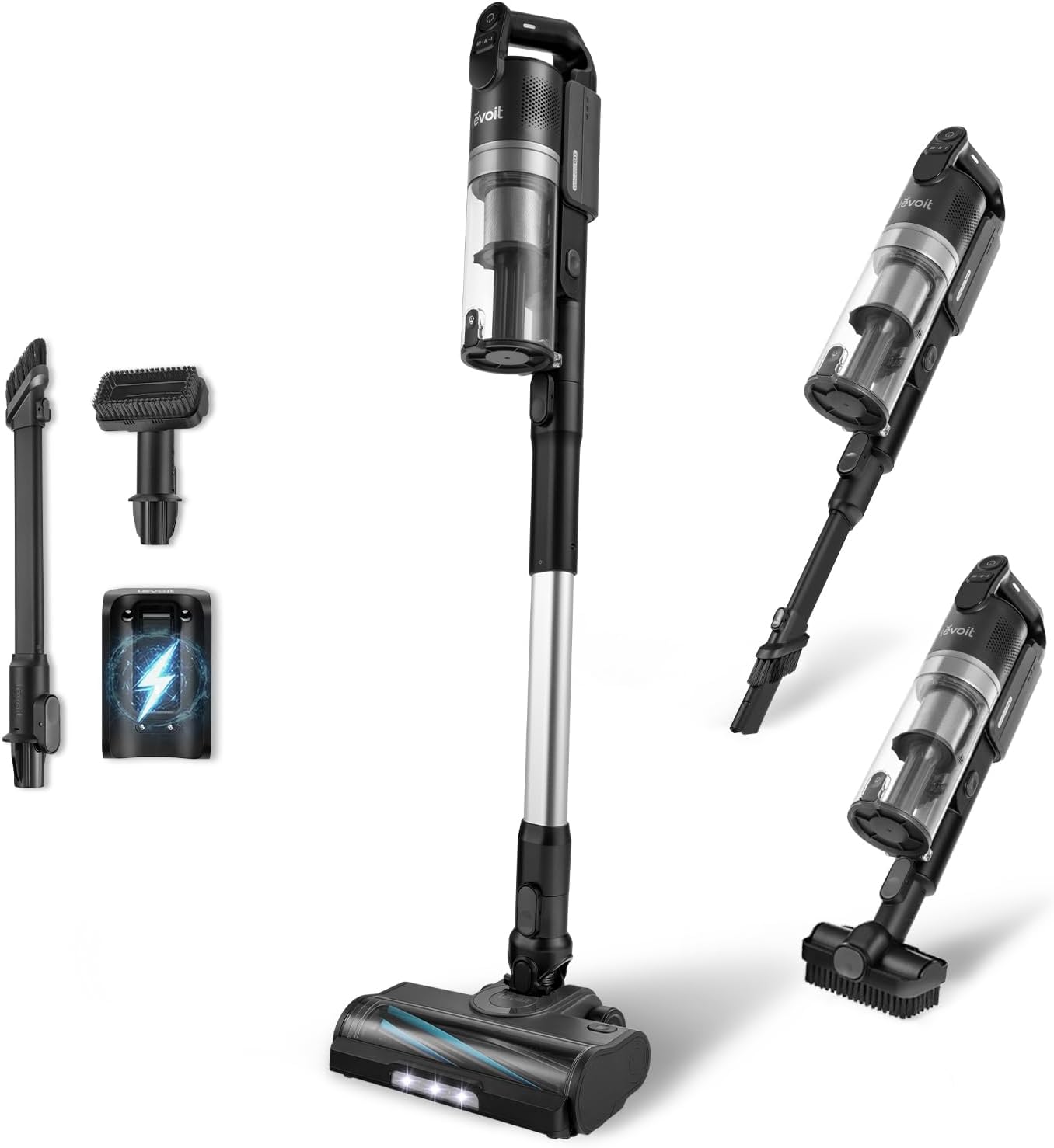 Levoit Odkurzacz Bezprzewodowy Anti-Tangle Filtr HEPA Samostojący Zestaw – Nowoczesne rozwiązanie do sprzątania