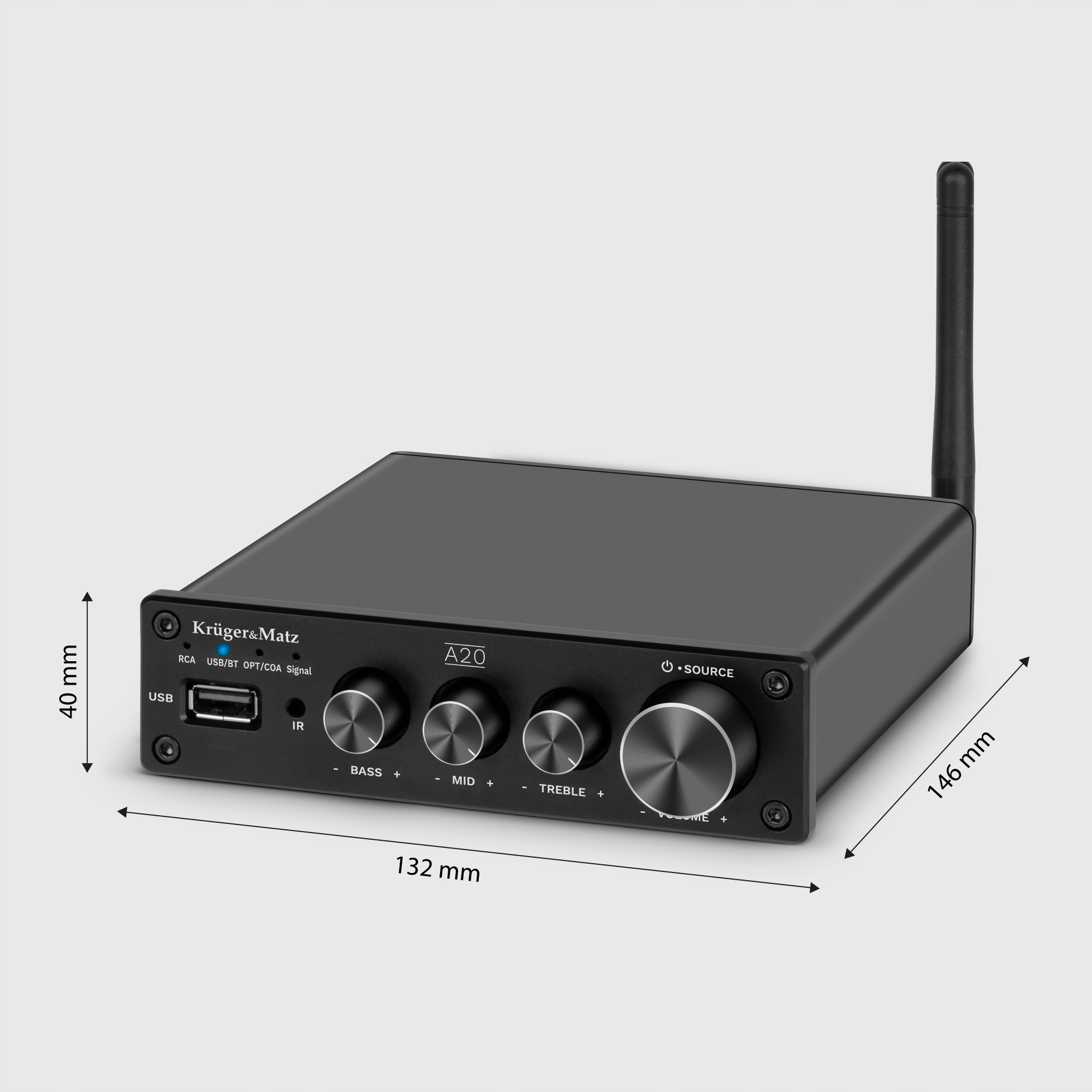 Niezrównana moc 2x 100 W dla wyjątkowej jakości dźwięku