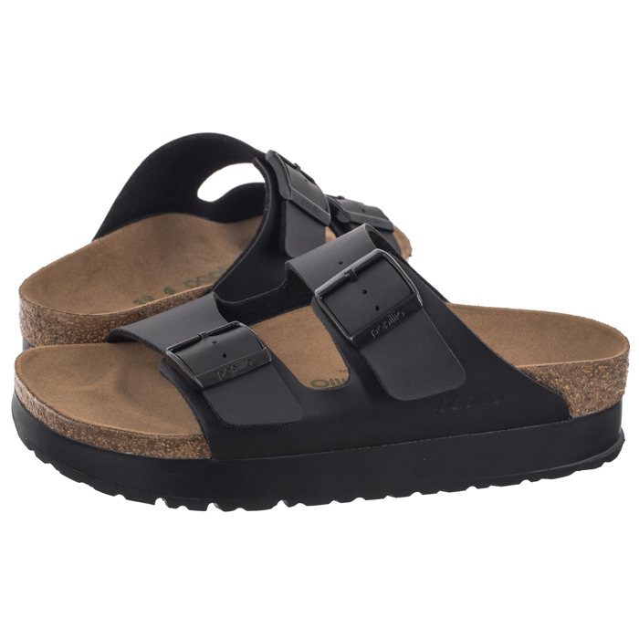 Klapki damskie Birkenstock Arizona Platform Flex BF 1027395 Czarne – Komfort i styl na co dzień