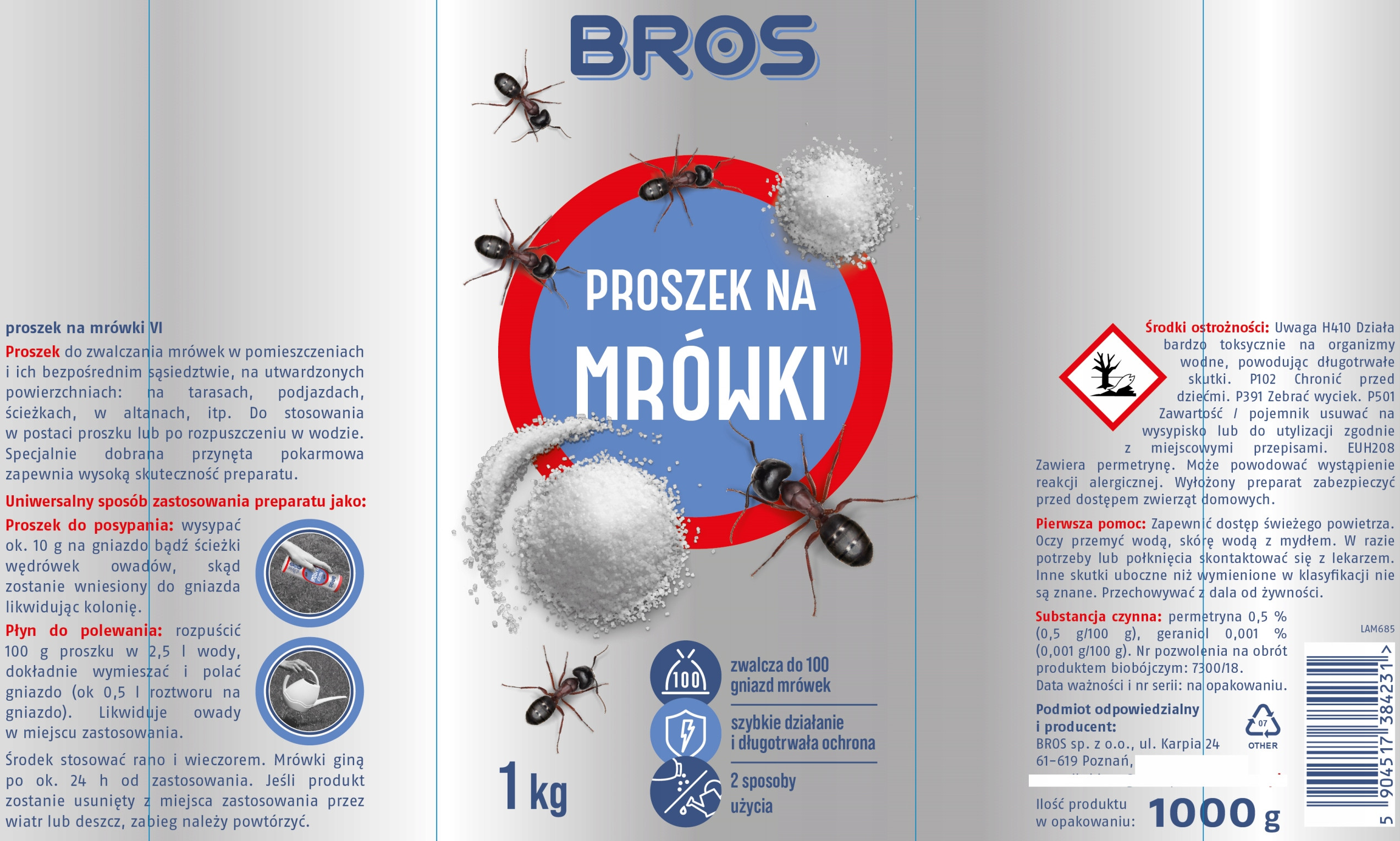 Długotrwała ochrona – Eliminacja kolonii mrówek w ich gniazdach