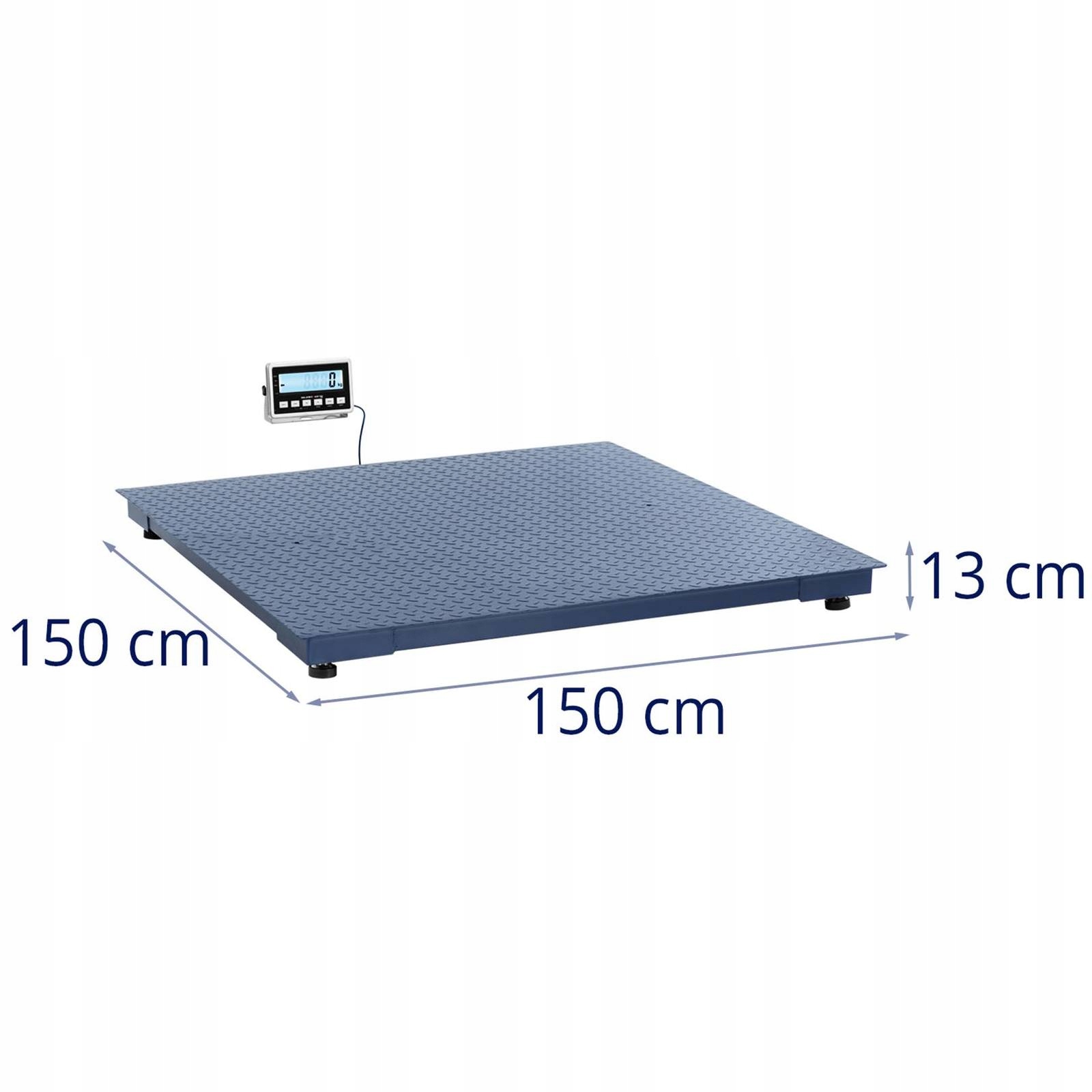 Duża platforma ważąca – Wymiary 1500 x 1500 mm dla większych obiektów
