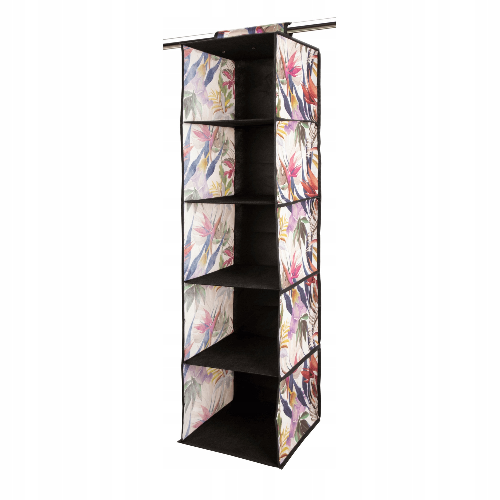 Wiszący organizer z 5 półkami 30x30x120cm Floral Beauty – Idealne rozwiązanie do organizacji przestrzeni