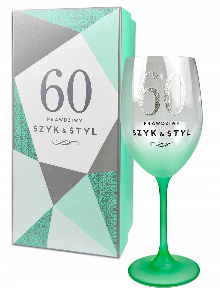 Kieliszek Pastelove 60 – Elegancki prezent na 60 urodziny