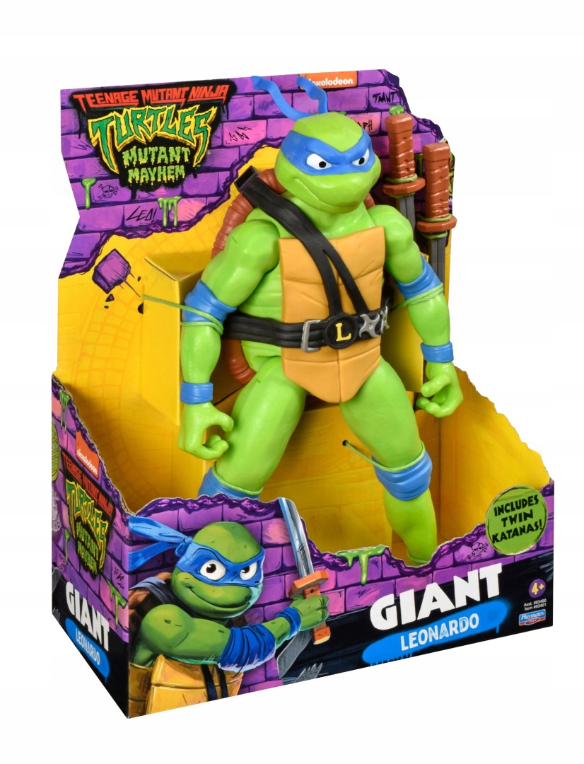 Wojownicze Żółwie Ninja Figurka Gigant Leonardo 30cm – Idealny towarzysz zabaw