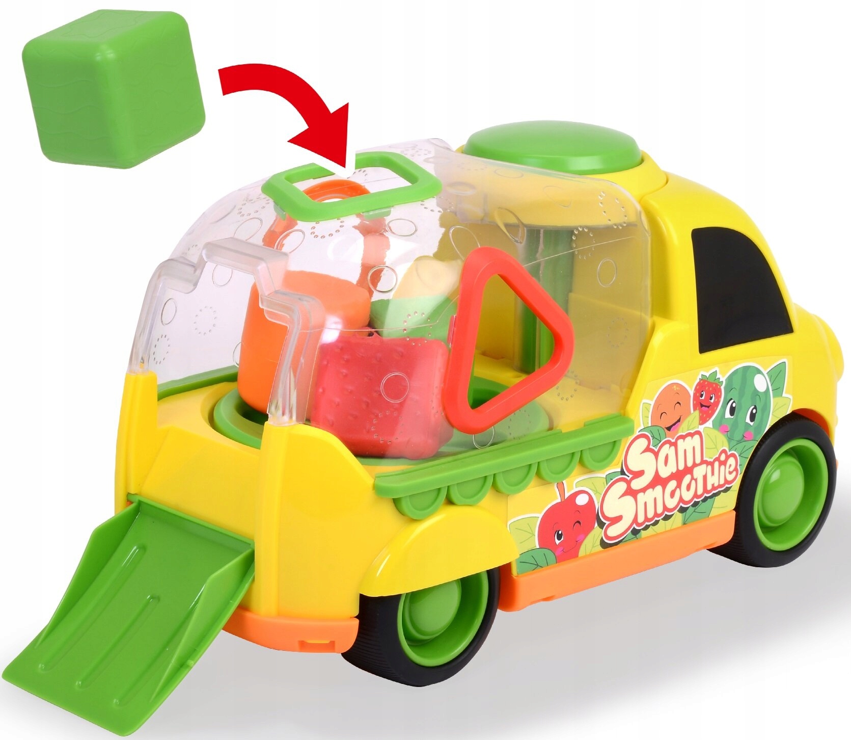 Pojazd 2 w 1 z sorterem kształtów