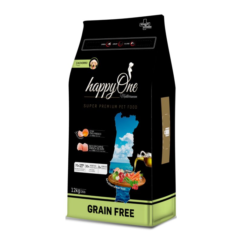 HappyOne Grain-Free Mediterraneum Puppy 12Kg – Bezzbożowa karma dla szczeniąt