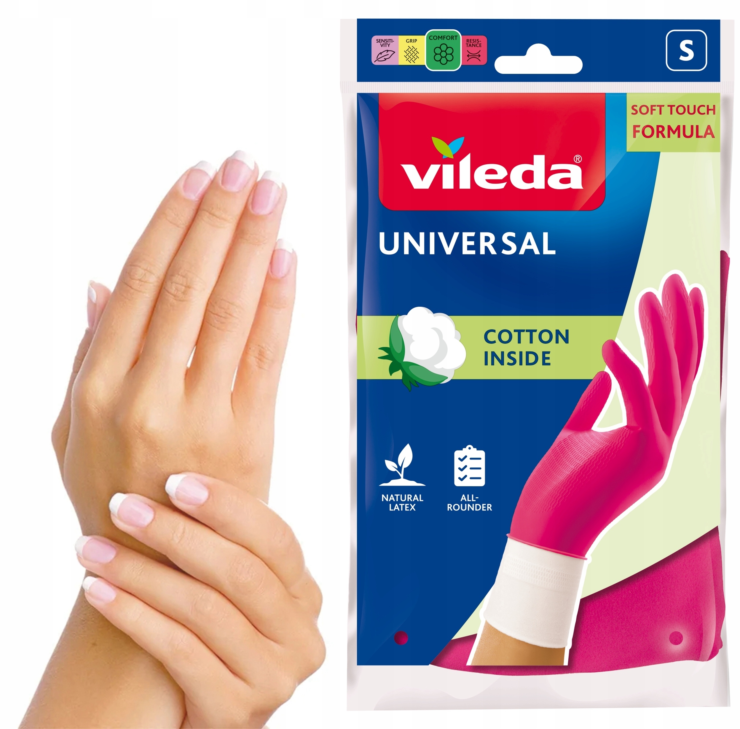 Rękawice Vileda Universal 'S' – Idealne do intensywnego sprzątania