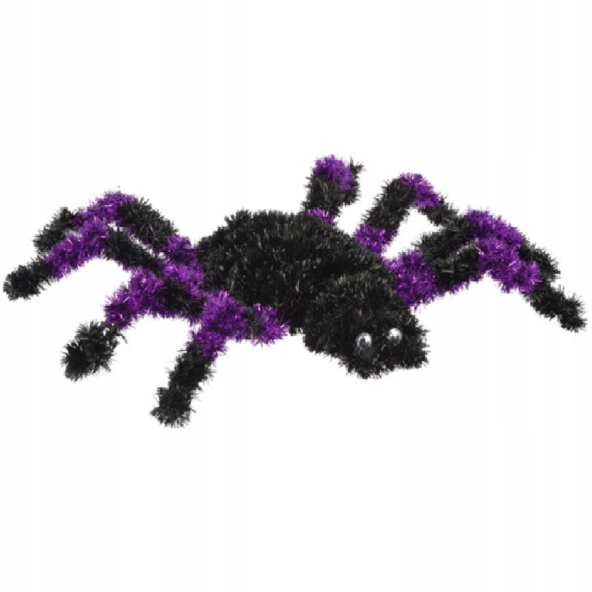 Figurka Dekoracyjna Pająk Halloween Fioletowy – Stwórz Mroczny Klimat