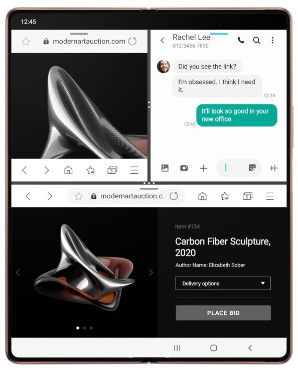 Samsung Galaxy Z Fold2 256 GB 7 używane powystawowe apple huawei xiaomi samsung