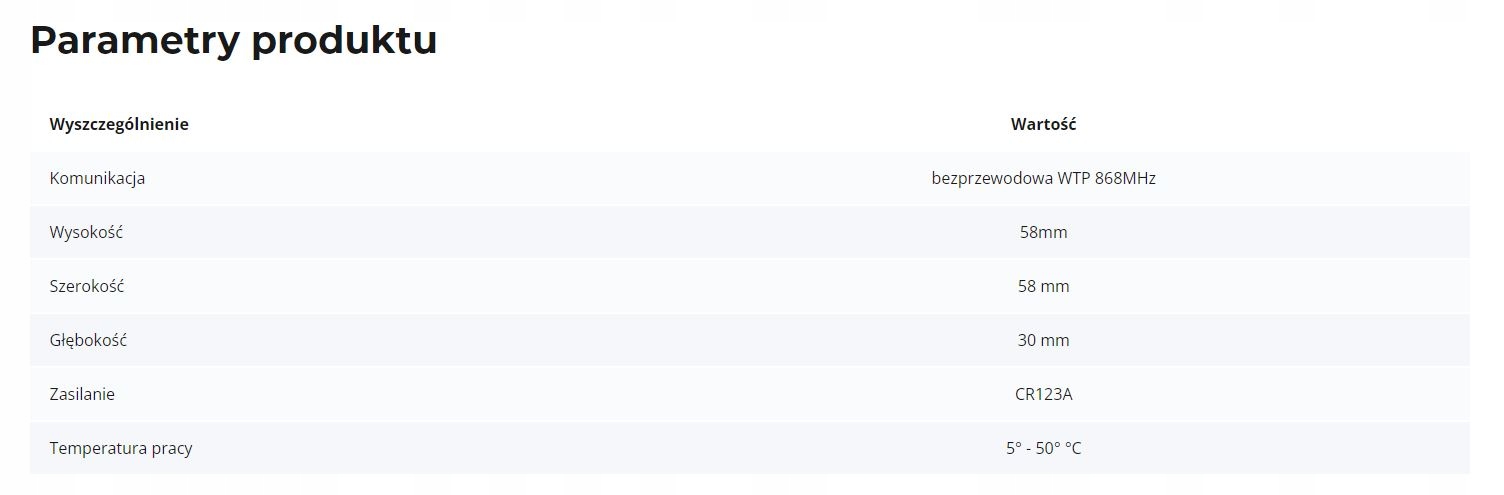Bezprzewodowa komunikacja z centralą EH-01