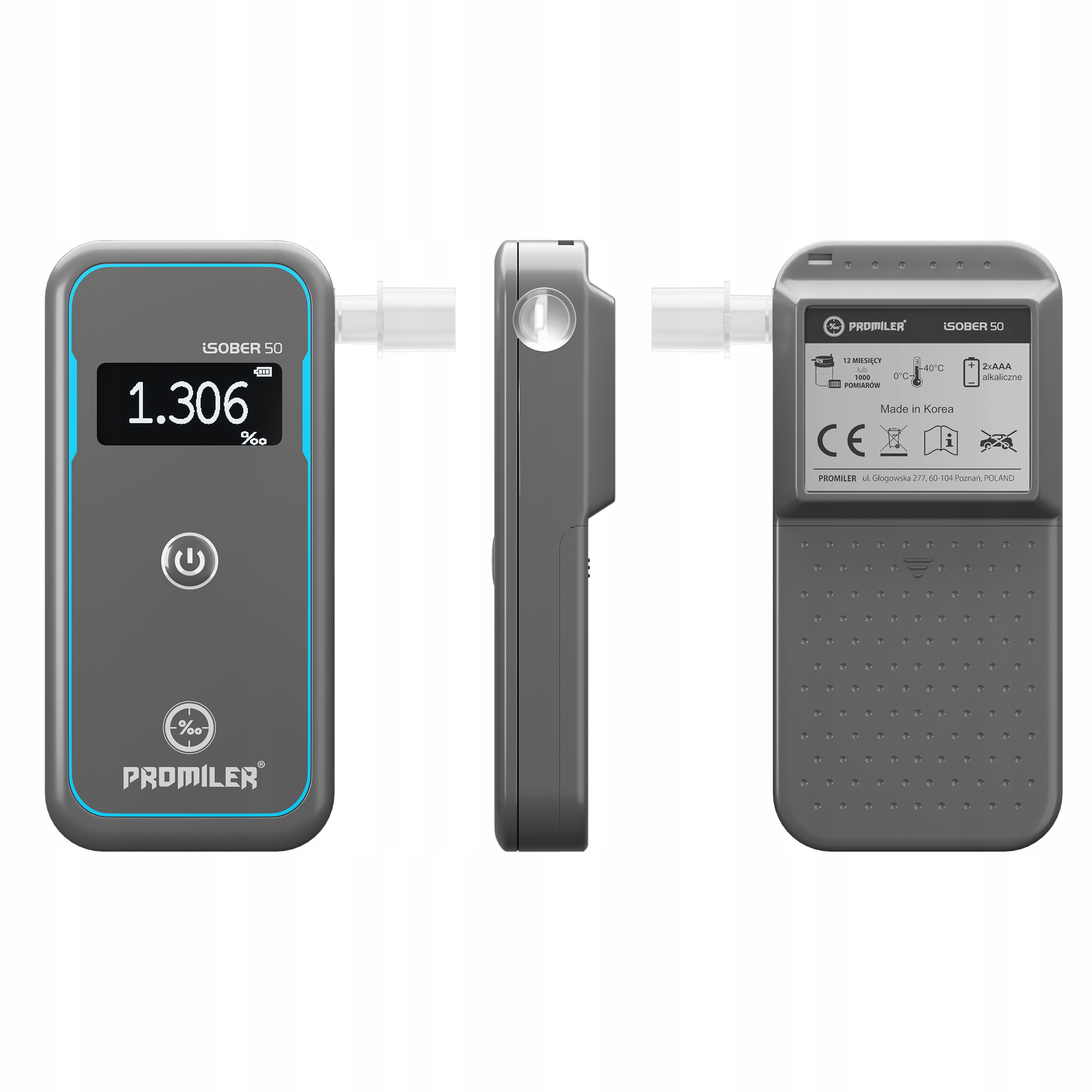 Funkcje i zalety alkomatu Promiler iSober 50
