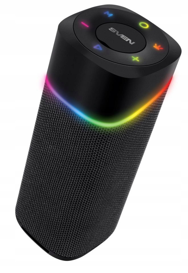 SVEN PS-155 – Przenośny głośnik Bluetooth z dynamicznym podświetleniem