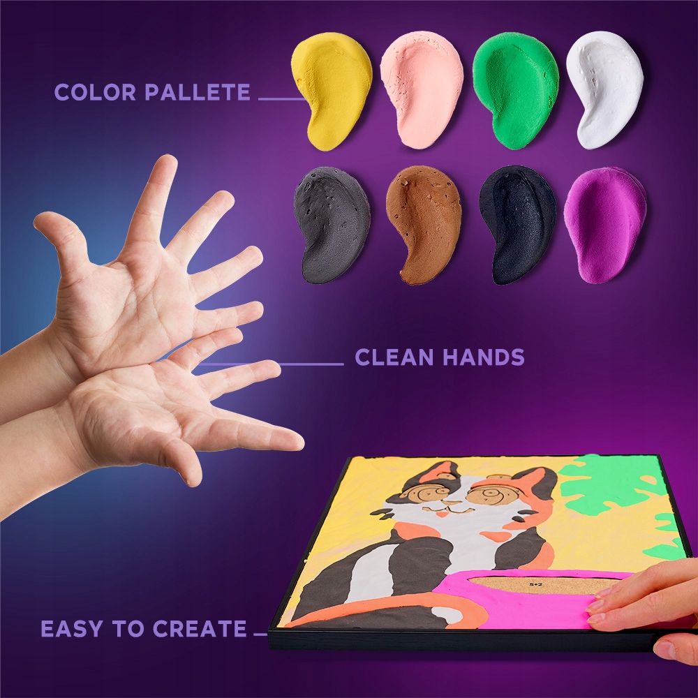 Efekt 3D z lekką masą plastyczną Air Clay