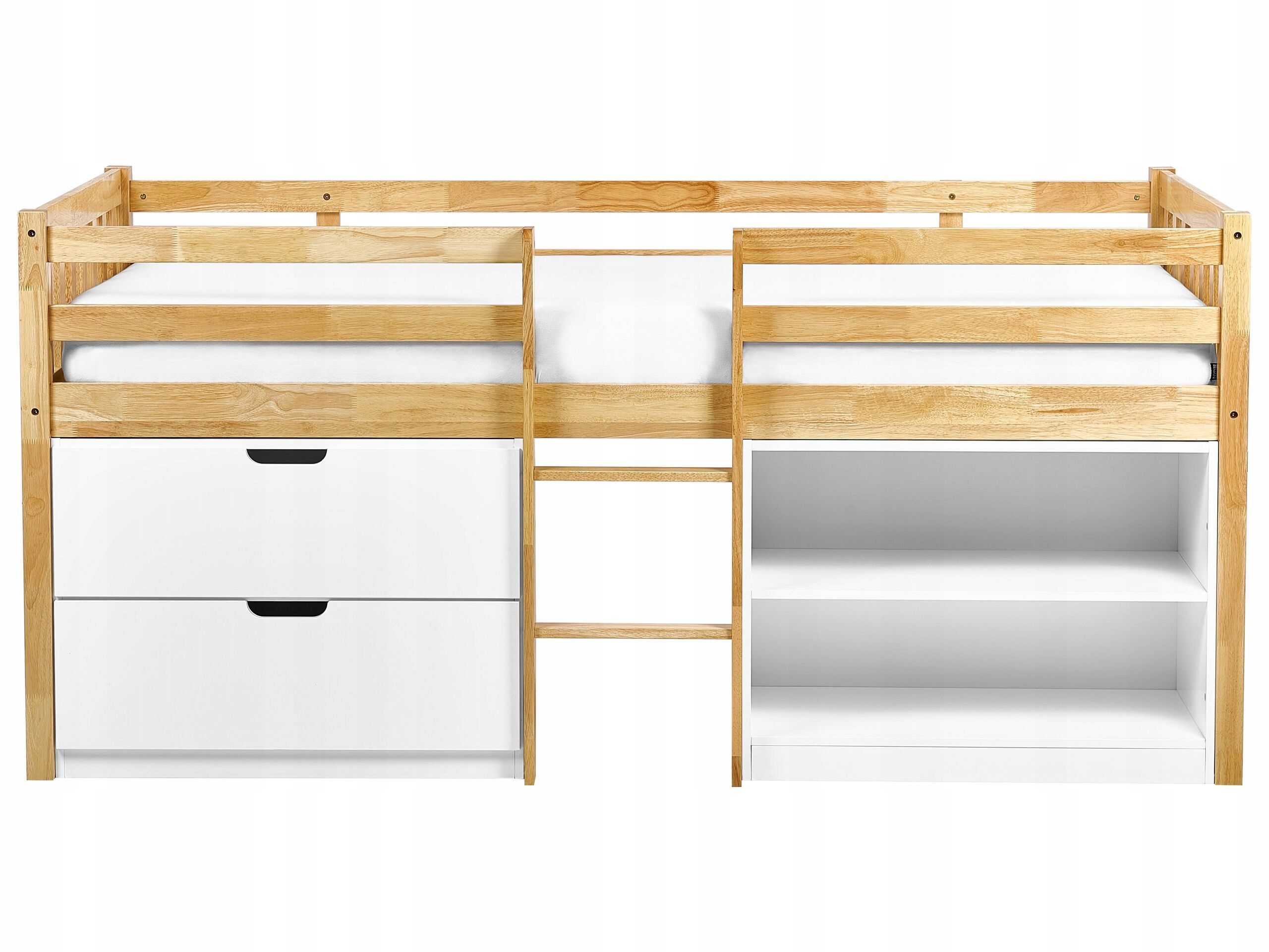 Solidna konstrukcja z drewna kauczukowego